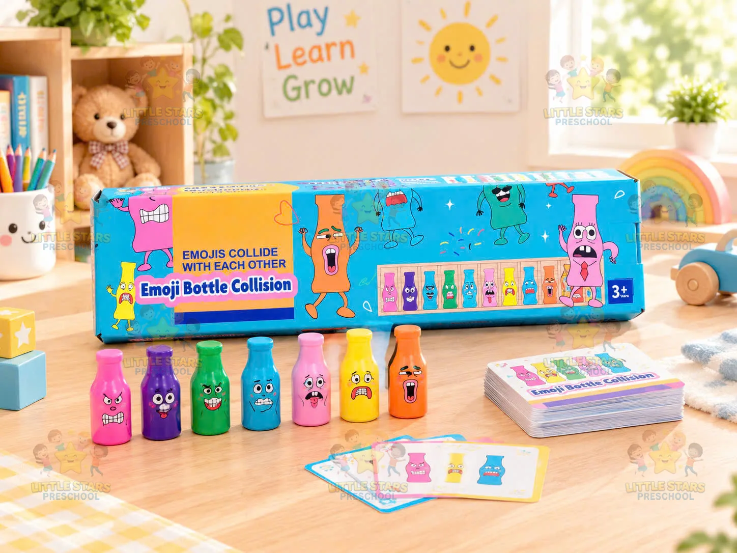 Bộ chai biểu cảm cảm xúc va chạm (Emoji Bottle Collision)